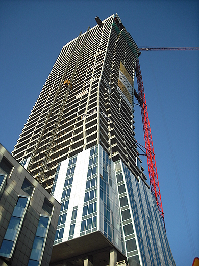 Warszawa. Budowa najwyszego apartamentowca w Polsce Zota 44.