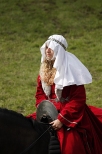 Oblenie Malborka 2012 - ksiniczka na koniu