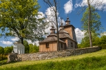 Cerkiew Zanicia Przewitej Bogarodzicy w Bauciance  dawna emkowska cerkiew greckokatolicka, zbudowana okoo 1750 r.
